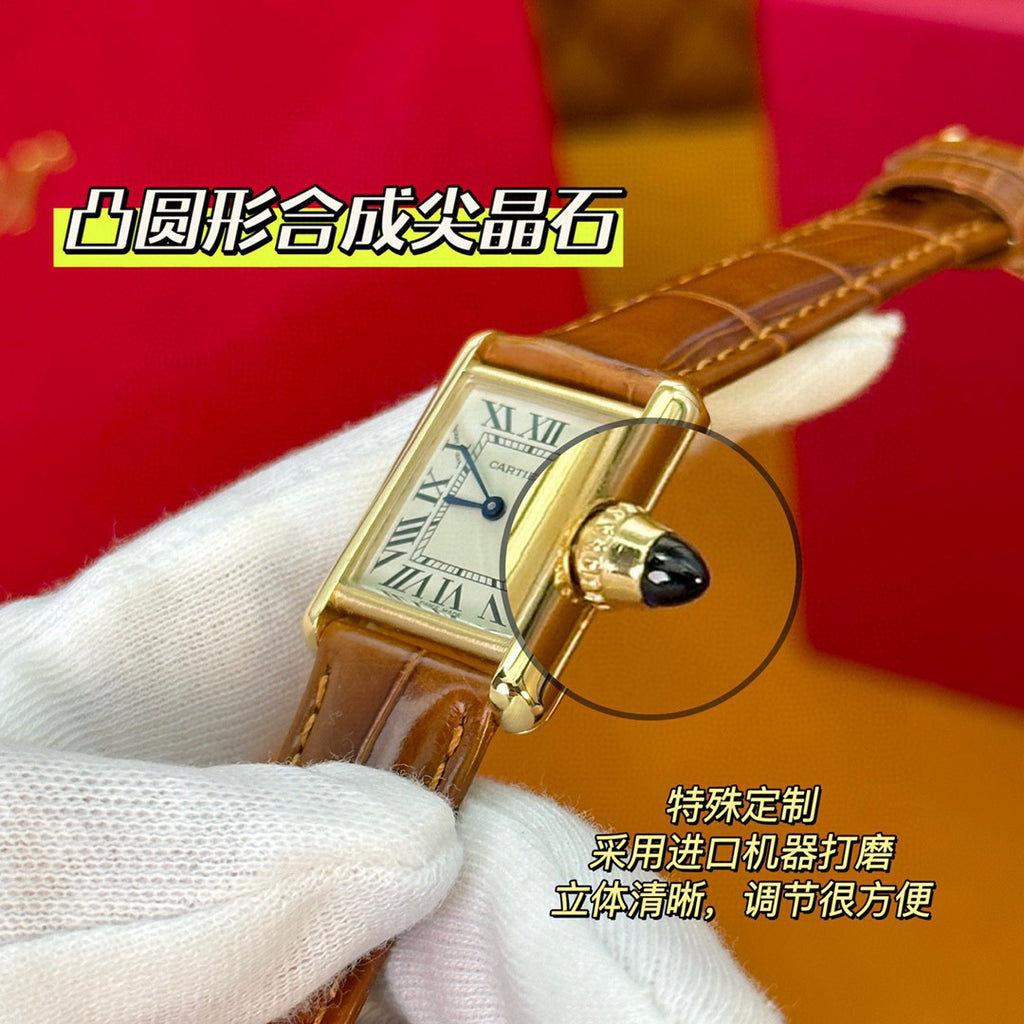 Cartier Tank Series Fashion Strap Watch #21767