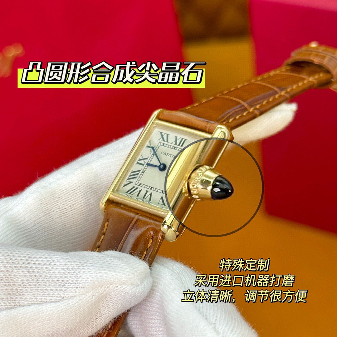 Cartier Tank Series Fashion Strap Watch #21767