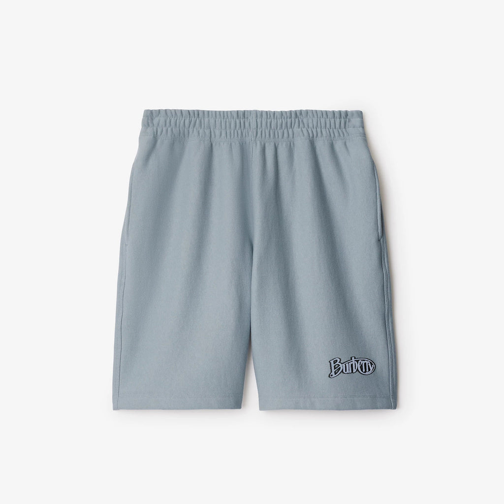Burberry Men's Summer Solid Colour Letter Print Elastic Waist Cotton Casual Shorts #76757