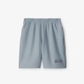 Burberry Men's Summer Solid Colour Letter Print Elastic Waist Cotton Casual Shorts #76757