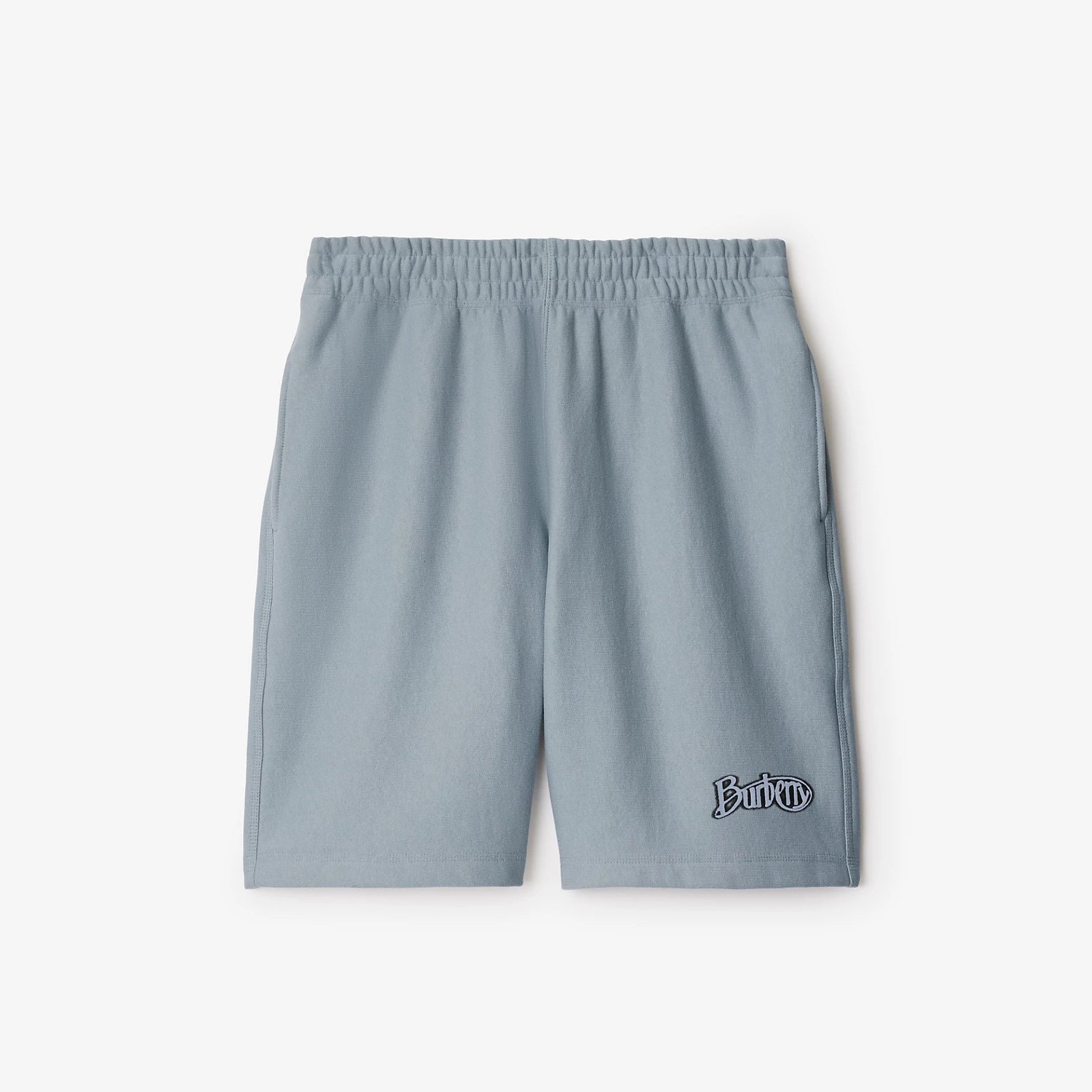 Burberry Men's Summer Solid Colour Letter Print Elastic Waist Cotton Casual Shorts #76757