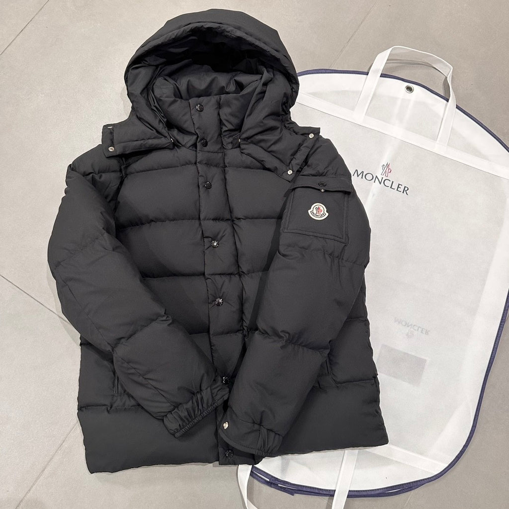 Moncler Men's Winter Solid Color Hooded Zipper Long Sleeve Puffer Down Jacket #73863