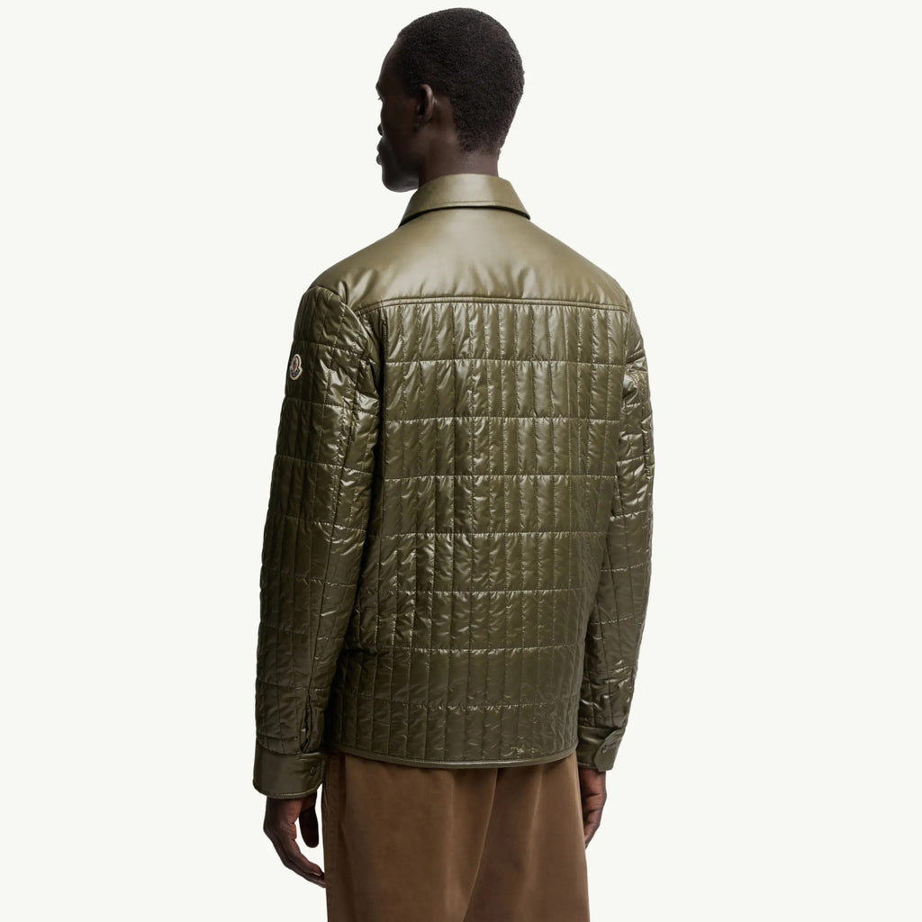 Moncler Men's Winter Fashion Casual Lapel Zipper Minimalist Vertical Quilted Lightweight Cotton Outerwear  Jacket #79317