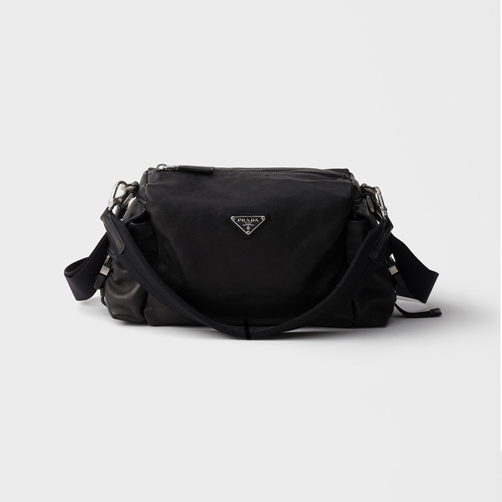 PRADA Black Prada Explore Leather Bag #379559