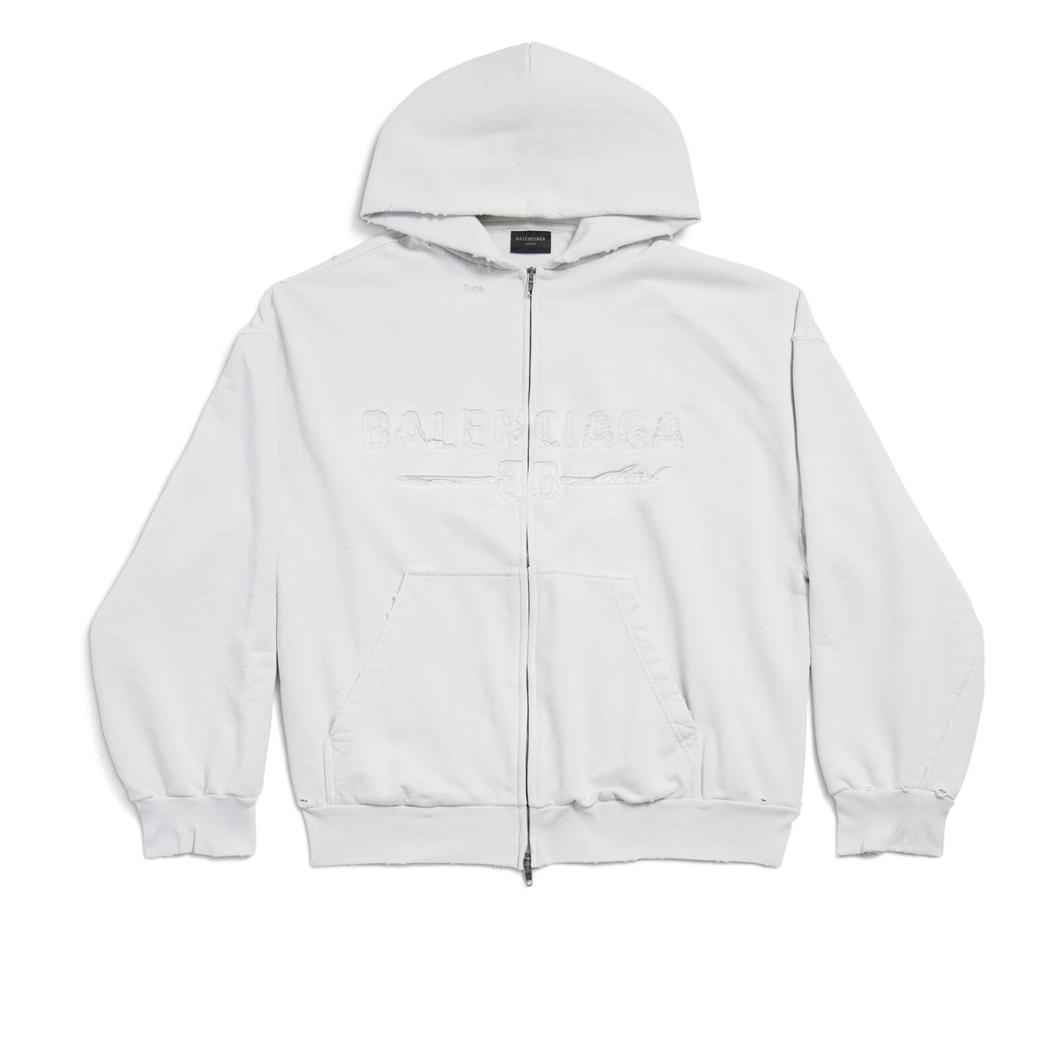 Balenciaga New Year Series 25 - Hoodie Regular Fit Zip Hooded Sweatshirt Solid Colour Patch Logo Letter Casual Sweatshirt Men's Spring and Autumn #81146