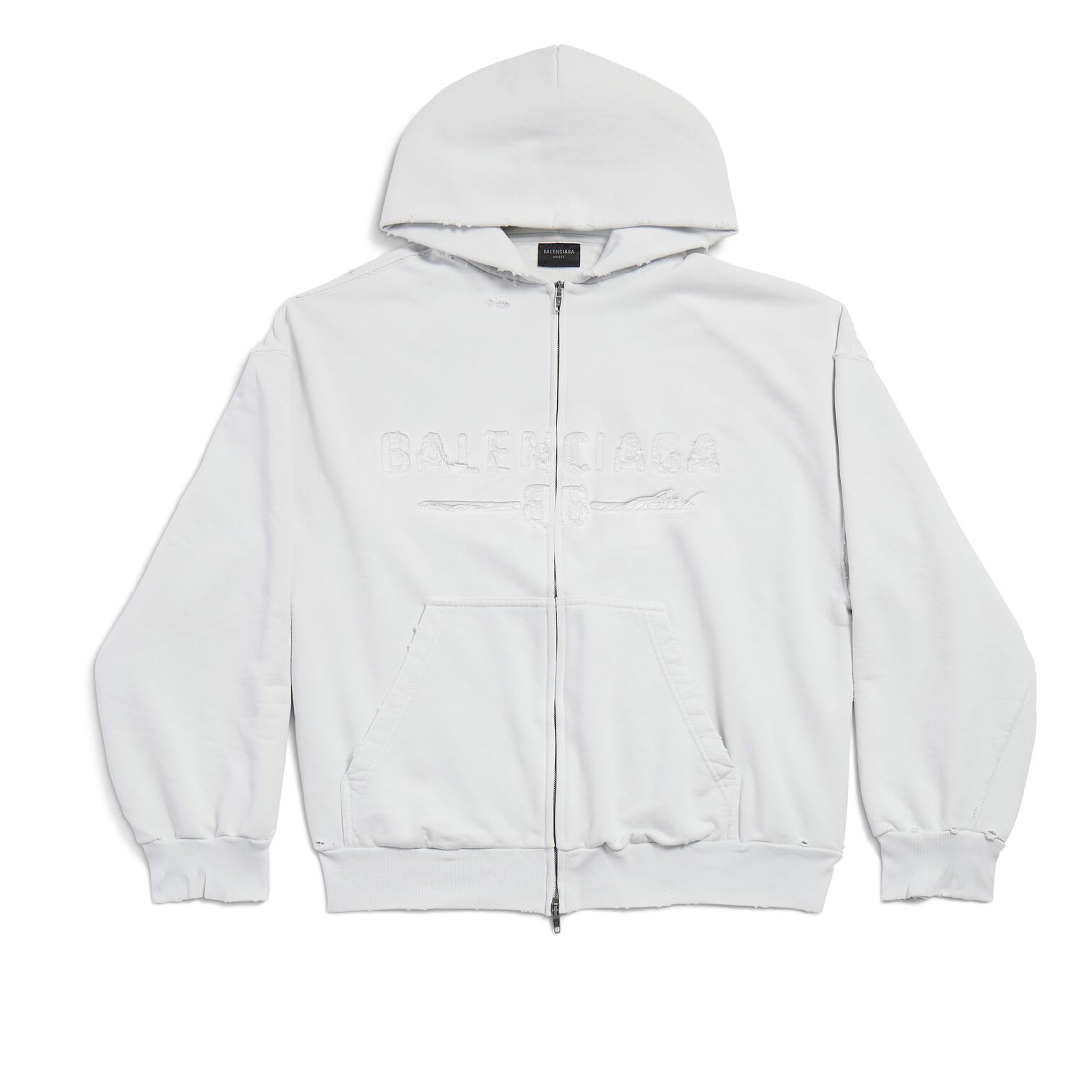 Balenciaga New Year Series 25 - Hoodie Regular Fit Zip Hooded Sweatshirt Solid Colour Patch Logo Letter Casual Sweatshirt Men's Spring and Autumn #81146