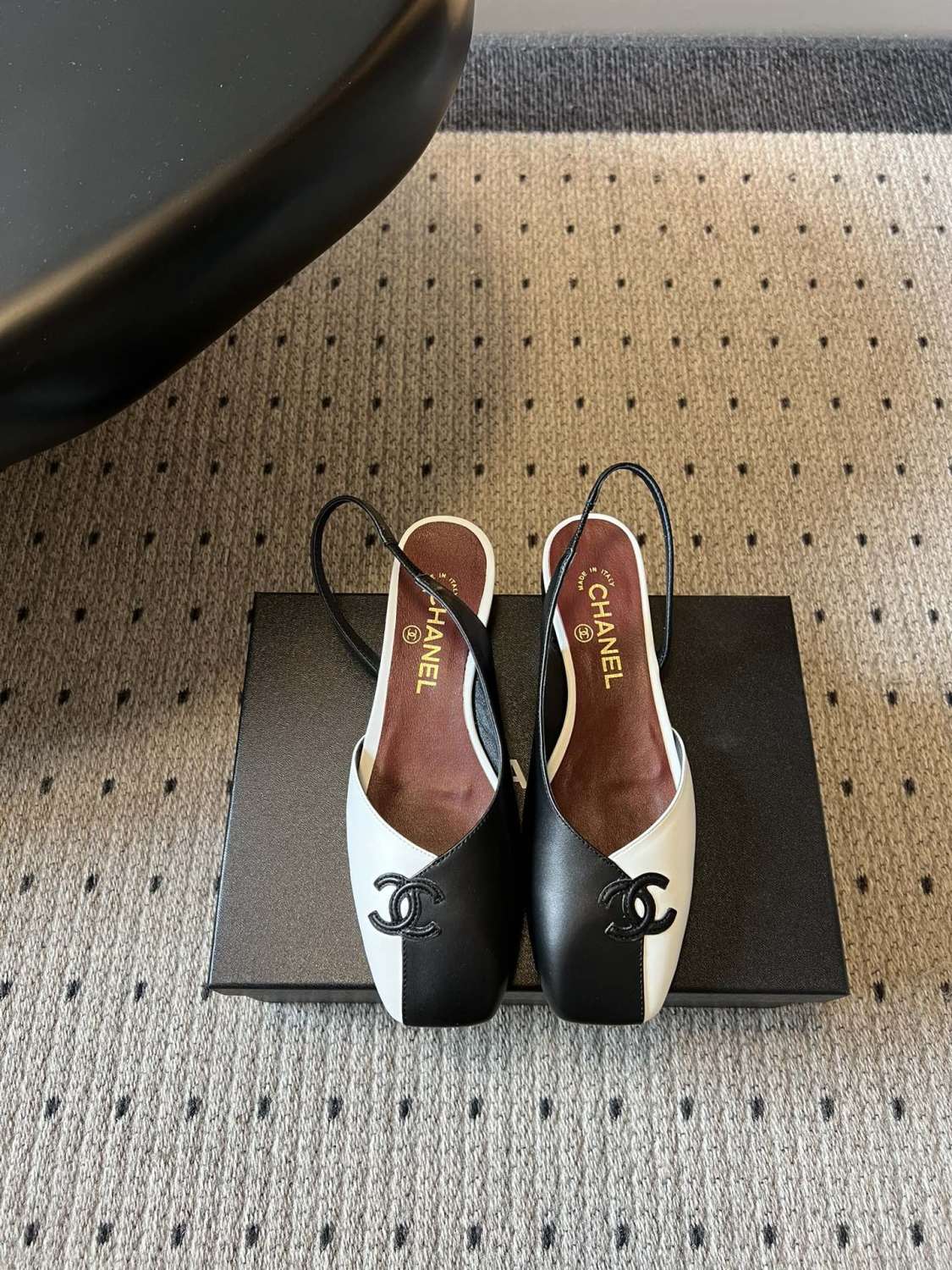 Chanel Color Block Back Sandals #378628