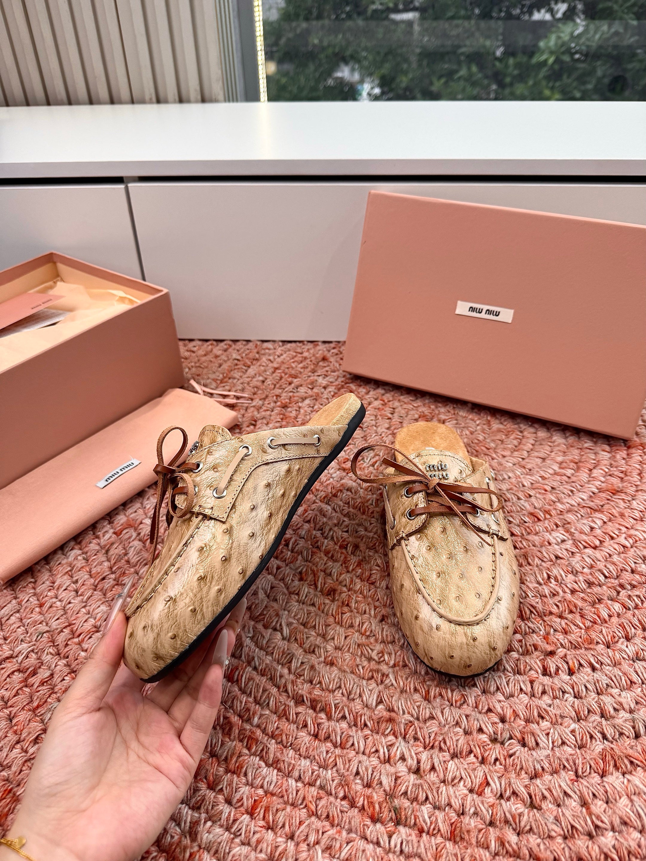 MiuMiu Mesh Mary Jane Shoes #383828
