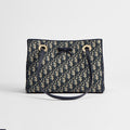 DIOR Small Dior Promenade Shopping Bag Blue Dior Oblique Jacquard #376636