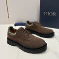 DIOR Dior Explorer III Derby Shoe Black Smooth Calfskin and Black Dior Oblique Jacquard #336111