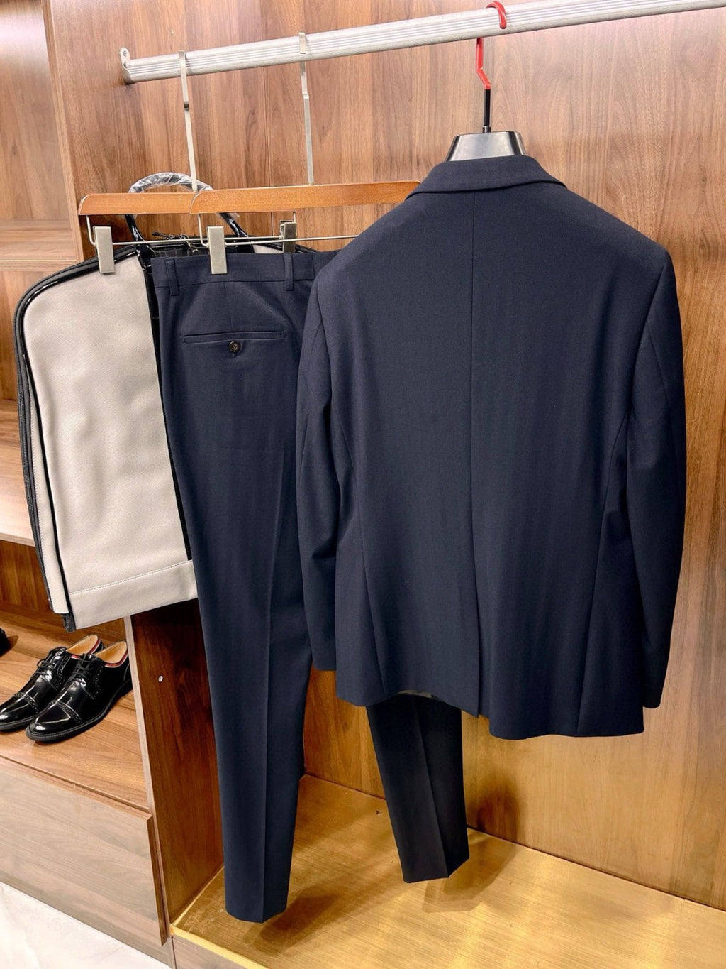 Ermenegildo Zegna Men's Fall And Winter Business High-end Jacket Tide Wool Single-breasted Suit Top Wedding Suit Casual Pants Solid Color Suit Set Ngvp #2439