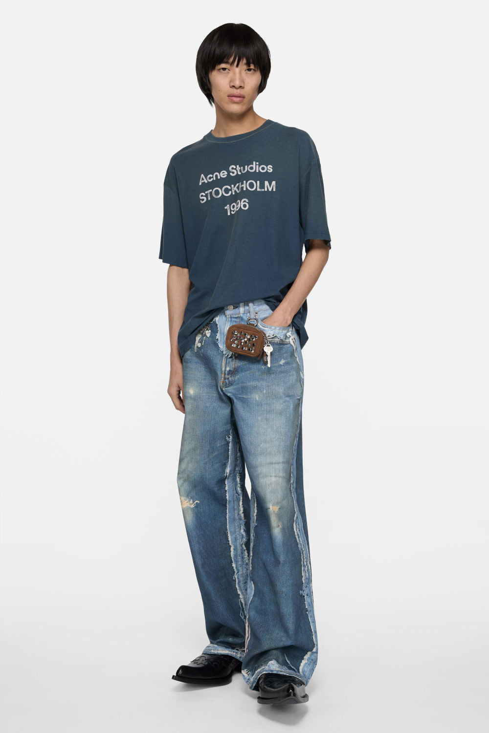 Acne Studios Logo T-shirt Relaxed Fit Cotton #337208