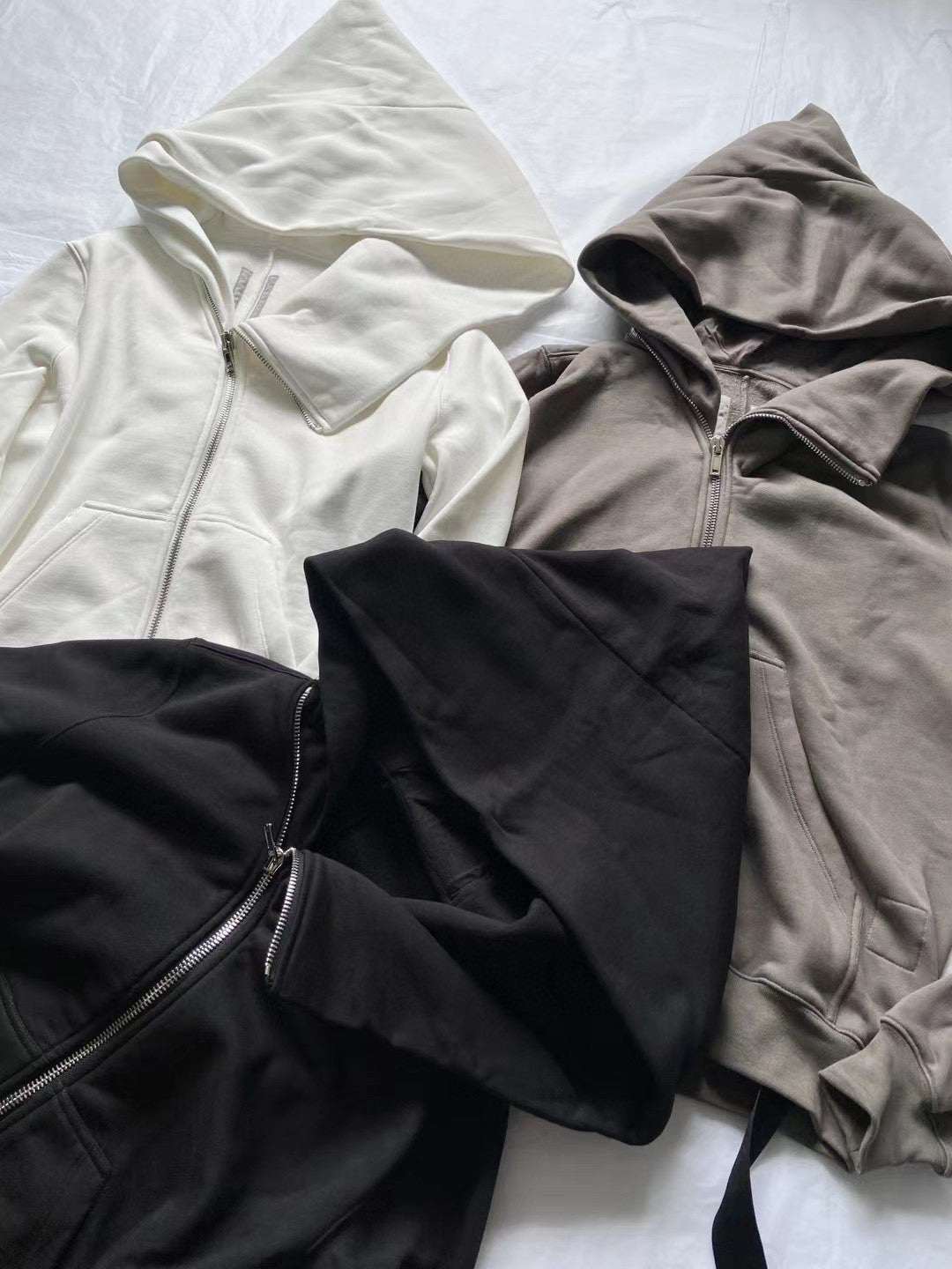 Rick Owens Irregular Zipper Jacket Coat Ngvp #6553