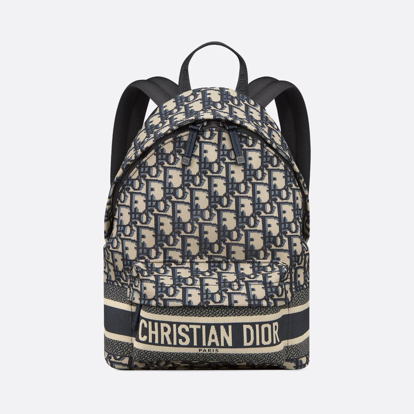 Dior Travel Men's And Women's  Fashion Classic Logo Print Color Blocked Dual Zip Backpack Bag Bags M6108SDGI_M928 #79452