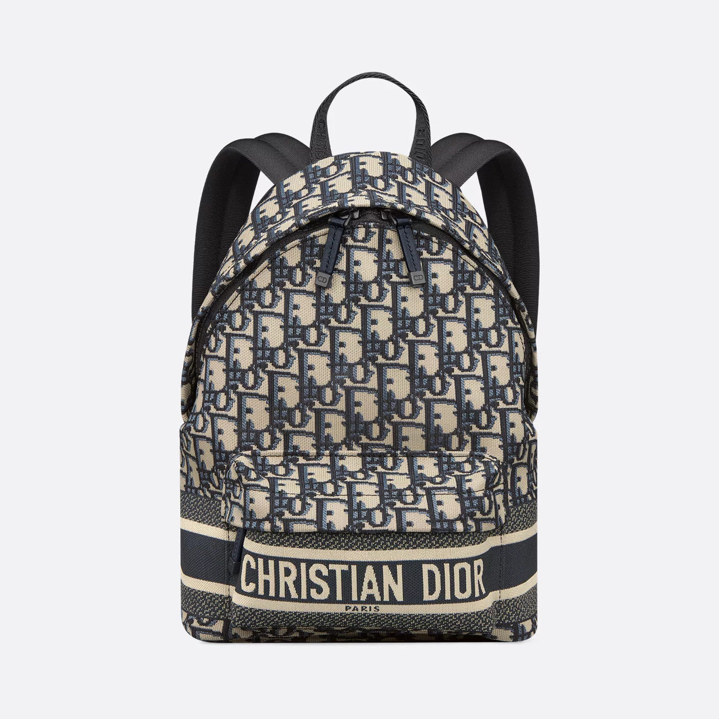 Dior Travel Men's And Women's  Fashion Classic Logo Print Color Blocked Dual Zip Backpack Bag Bags M6108SDGI_M928 #79452