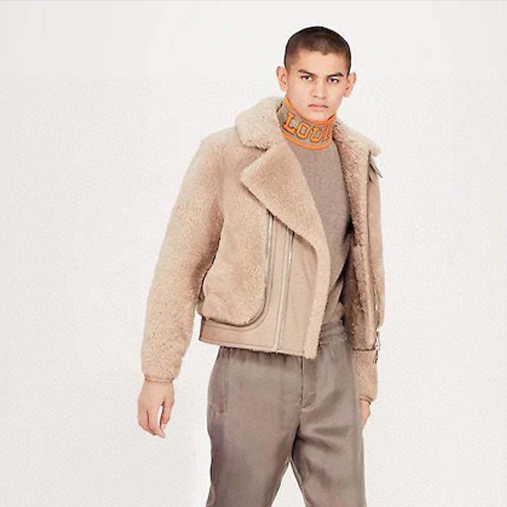 Louis Vuitton Removable Fur Leather Jacket Ngvp #5666