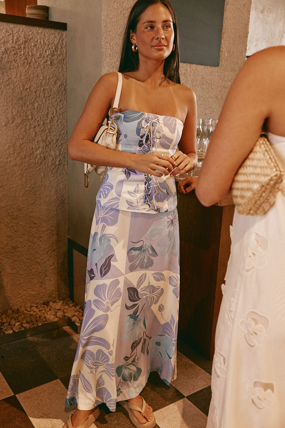 Mirae Dress - Azure Bloom