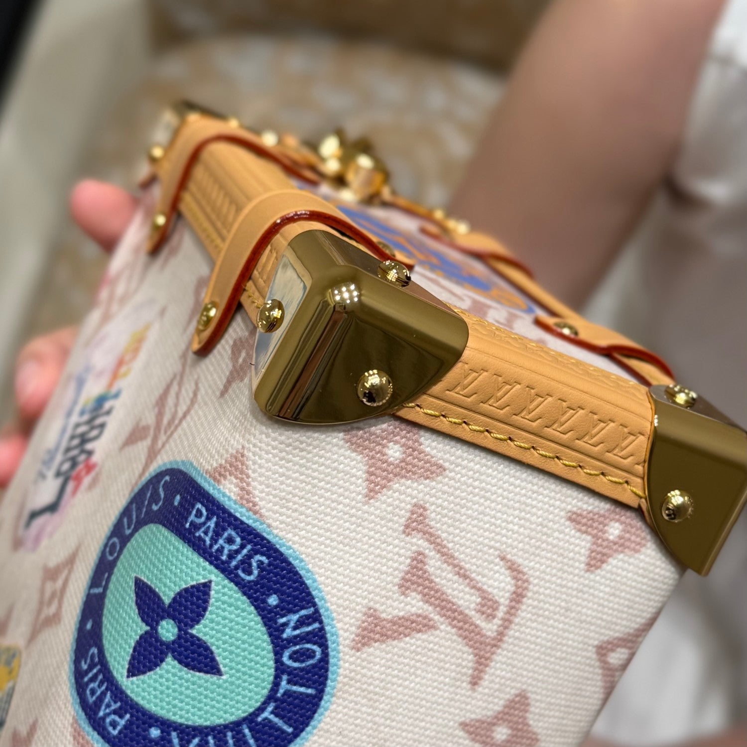 Louis Vuitton Side Trunk Women's Flight Mode Vintage Iconic Monogrammed Coated Canvas Shoulder Crossbody Tote Bag Bags #76936