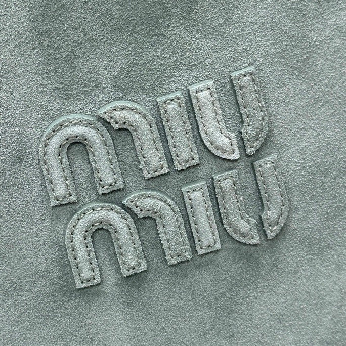 MiuMiu Powder Blue Ivy Suede Bag #382952