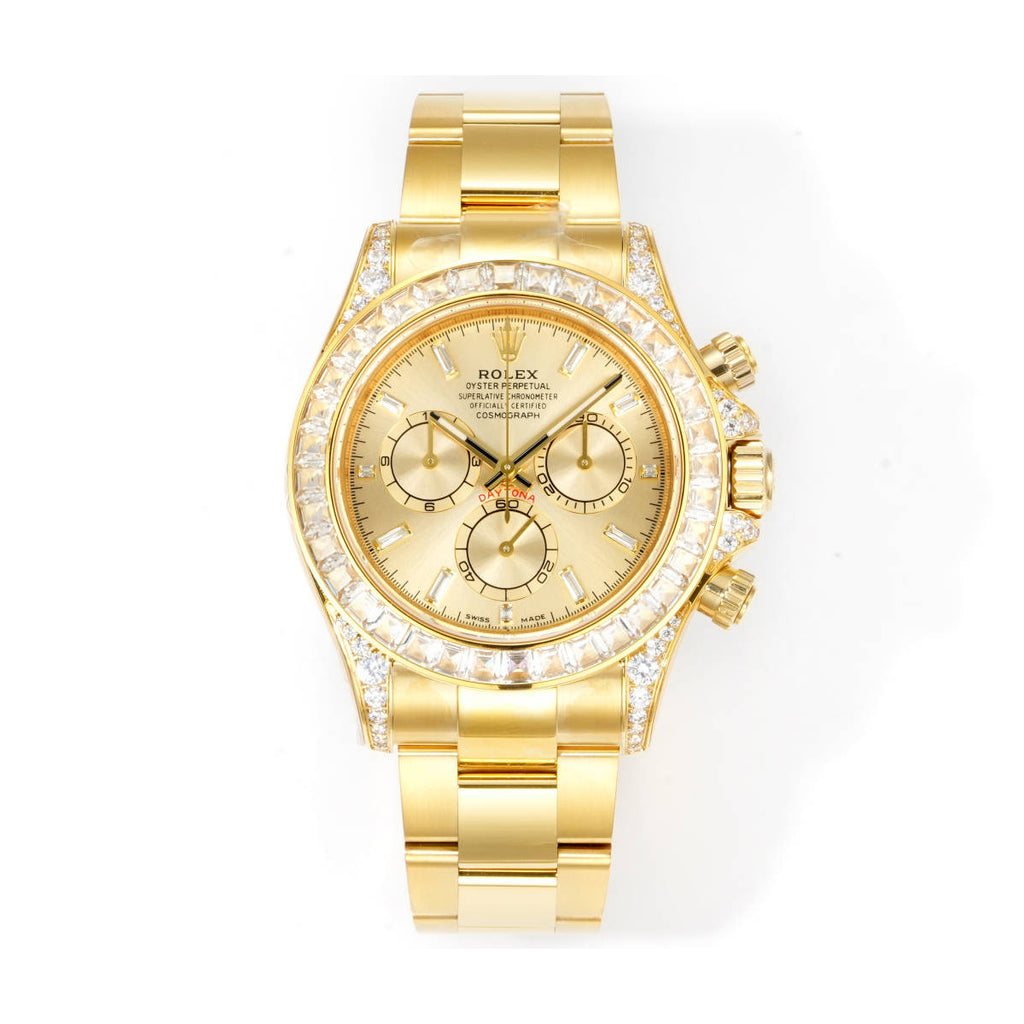 Rolex Men's Automatic Mechanical Movement 100 Meter Water Resistant Dial Watch with Diamonds #75863
