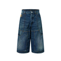 Louis Vuitton Men's Summer Solid Color Button Down Casual Jeans Pants #76481