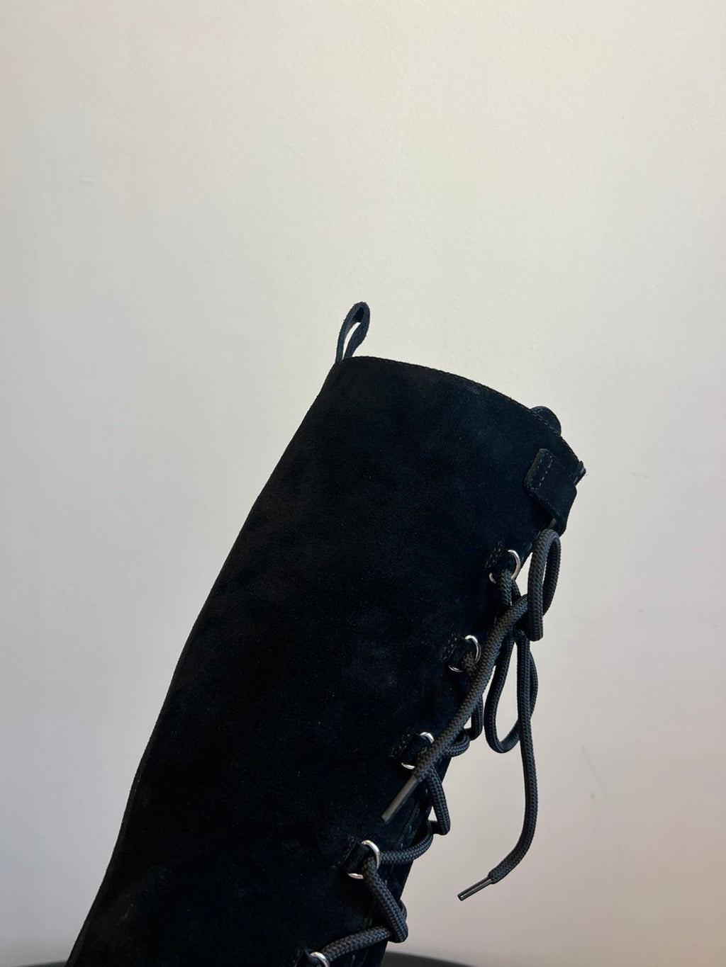 Hermes Women's Fall/Winter Cowhide Suede Lace-Up Knee-High Boots Solid-Color Buckle Casual Shoes Riding Boots Ngvp #2327