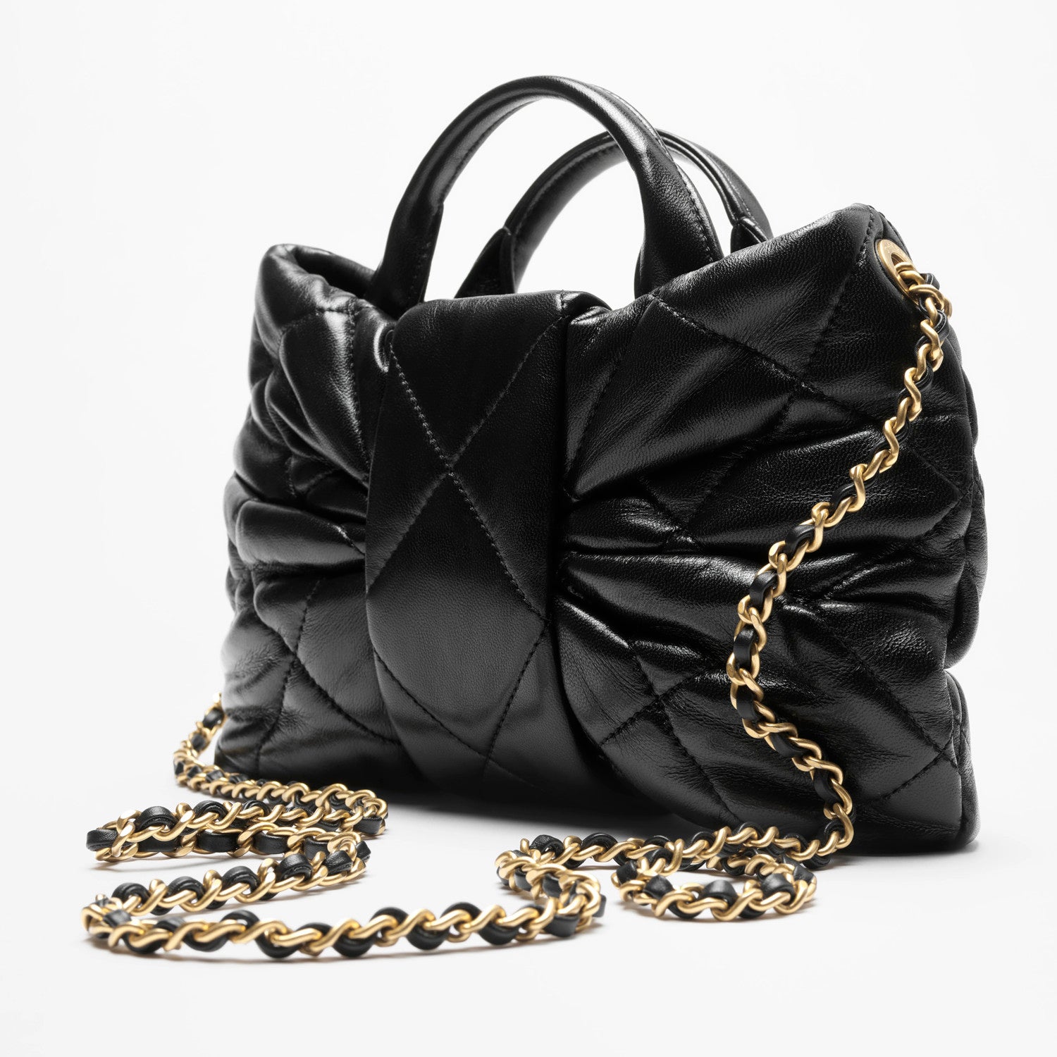 Chanel Women's Fashion Classic Solid Color Leather Bow Handbag Brand Logo Chain Bag Tote Crossbody Bag Bags #78911