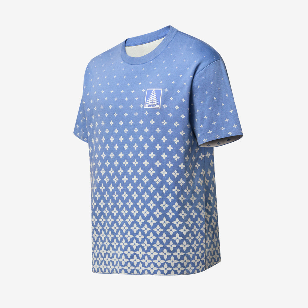 Louis Vuitton Men's Summer Cotton Knit Full Print Round Neck Pullover Solid Color Short Sleeved T-Shirt #71812