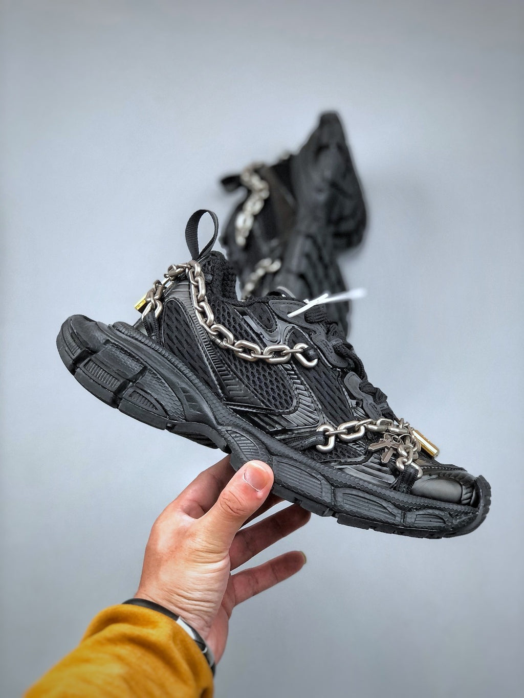 Balenciaga Men's Women's 3XL Sneakers Kids' Heart Lock Doing Old Tie Low Retro Dad Shoes Solid Color Trend Casual Shoes Ngvp #1443