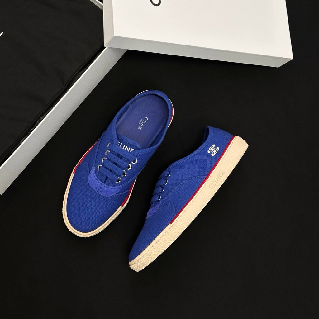 CELINE ALAN SNEAKER IN CANVAS AND SUEDE CALFSKIN #386821