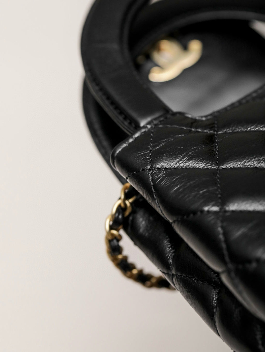 Chanel Women's Fashion Classic Leather Chain Shoulder Strap Handle Gold Label Logo Handbag Crossbody Bag Bags AS4416-B14296-NR651 #78357