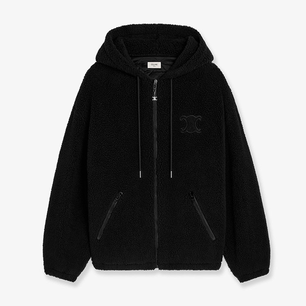 Celine Women's and Men's Embroidered Suede Padded Jacket stylish And Simple Wool And Cotton Jacket #332441