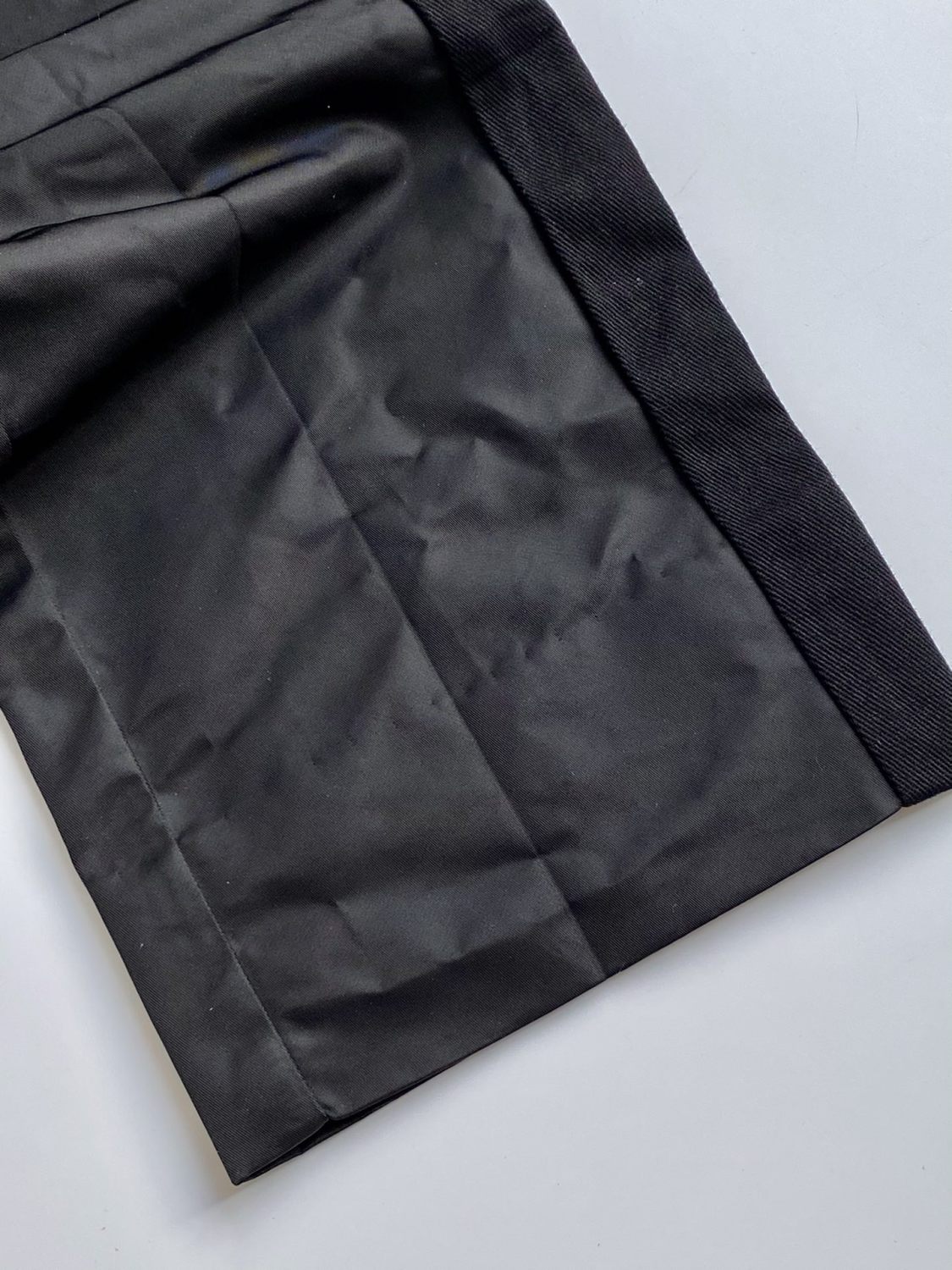 Prada Men's Spring and Autumn Black Triangle Label Multi-Pocket Zipper Nylon Workwear Long Pants #72861