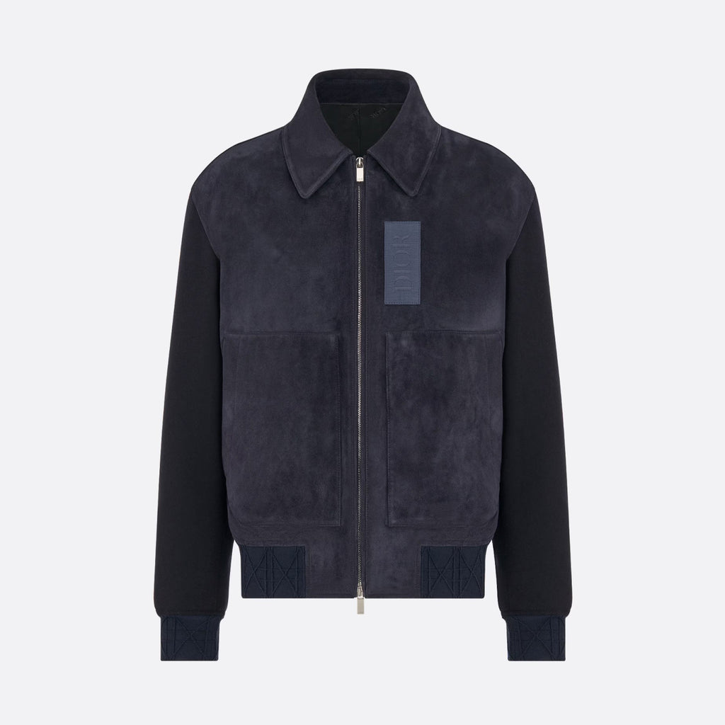 Dior Men's Suede Zip Lapel Jacket #96656