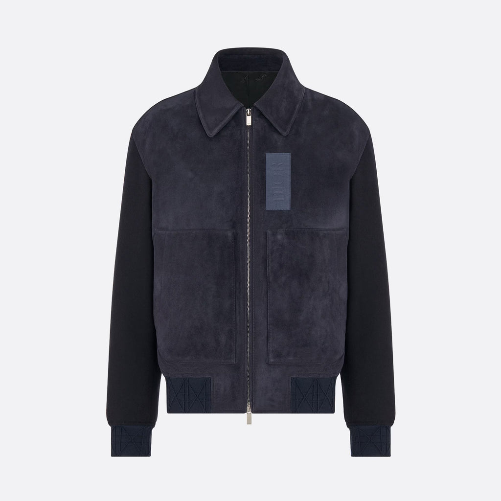 Dior Men's Suede Zip Lapel Jacket #96656