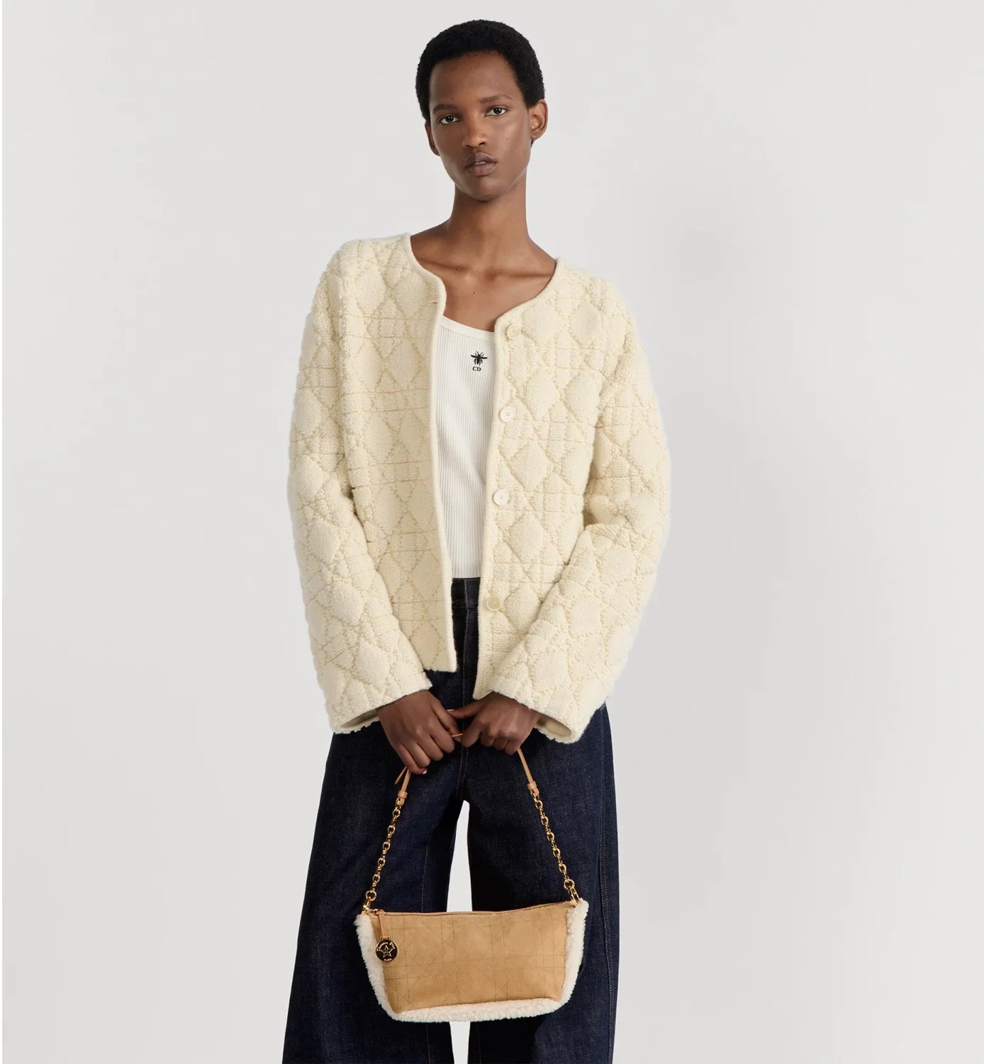 Dior Dioralps DiorStar Hobo Classic Chain Bag Hand Shoulder Bag #333367