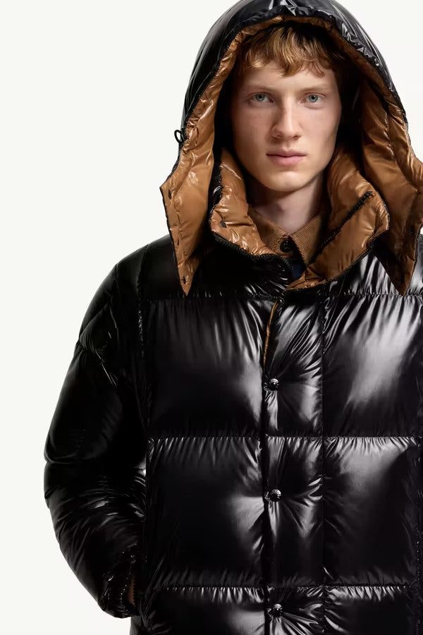 Moncler Men's & Women's Parana Series Solid Color Minimalist Logo Zipper Hooded Short Down Jacket #81597