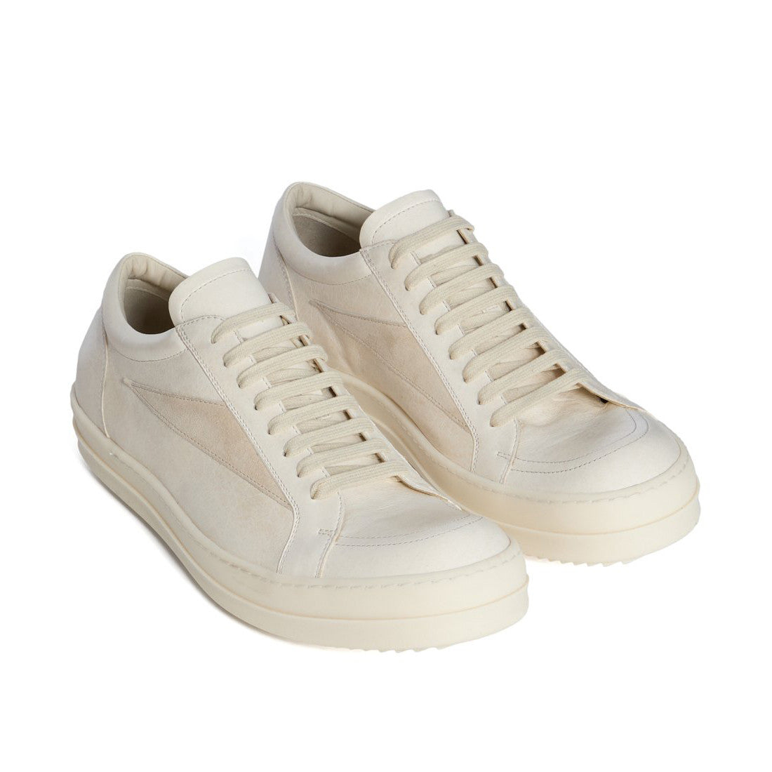 Rick Owens Men's And Women's Spring/Fall Fashion Casual Round Toe Lace Up Color Block Flat Low Top Sneakers Shoes #79449