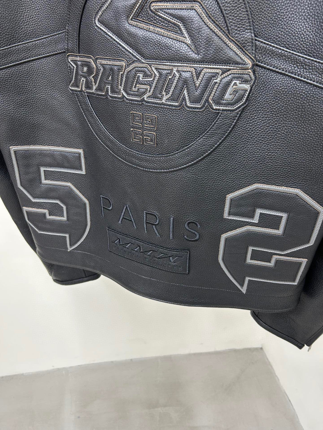 Givenchy Biker Leather Jacket Zip Up Coat #96276
