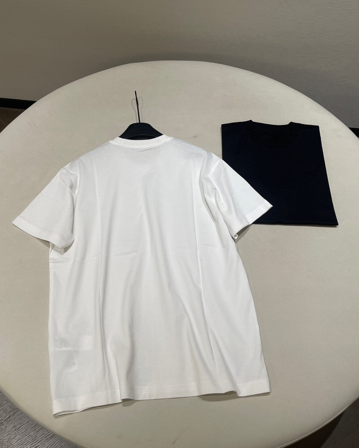 Burberry Men's Summer Embroidered Logo Round Neck Cotton Short Sleeve T-Shirt #75264