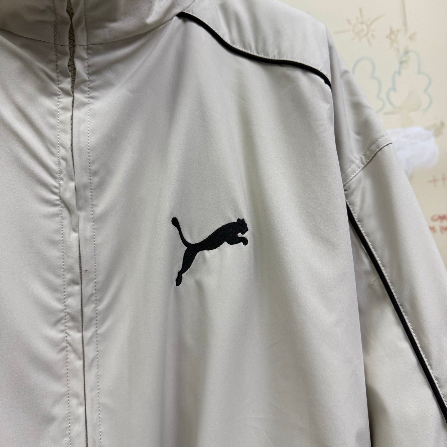 Balenciaga PUMA TRACKSUIT Men's And Women's Spring/Fall Fashion Casual High Neck Zipper Vintage Long Sleeve Sports Jacket #79475