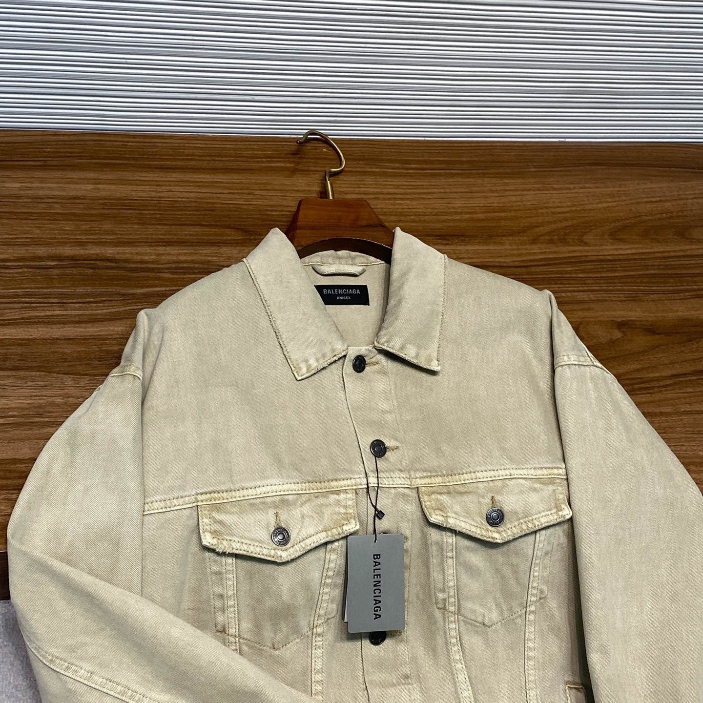 Balenciaga Embroidered Denim Jacket #333927