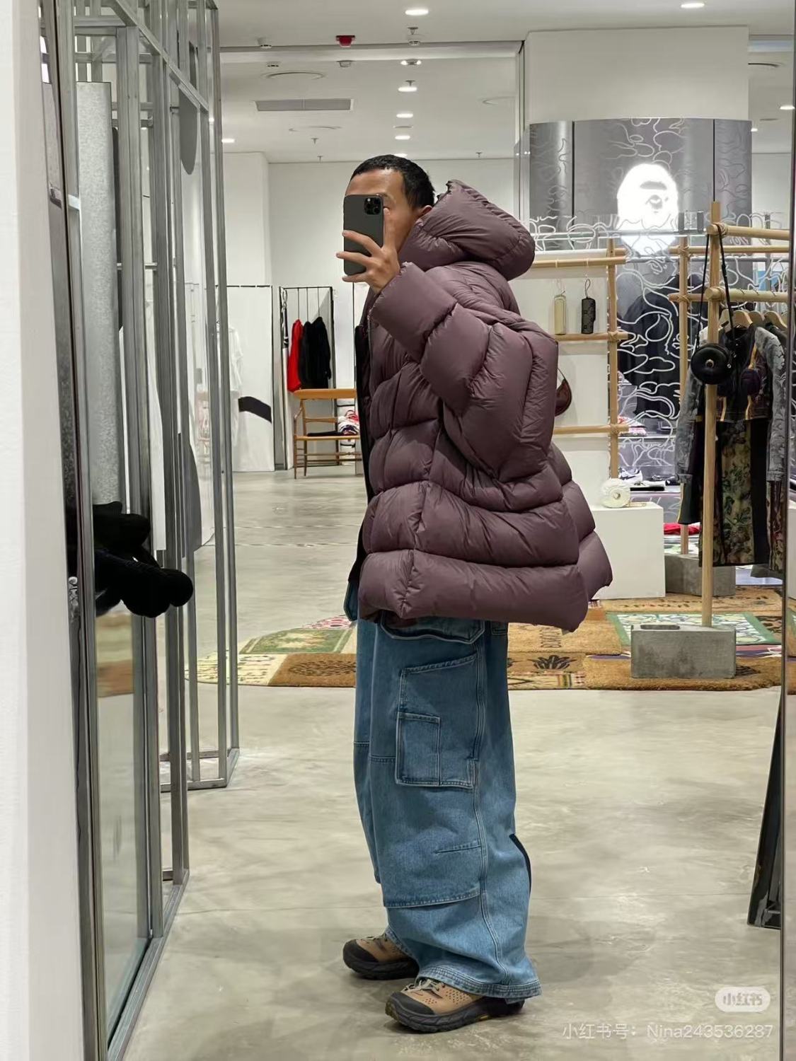 Rick Owens Women's Men's Fall And Winter Green Oversized Down Jacket Luxury Temperament Simple Trend Warm Down Jacket Ngvp #2498