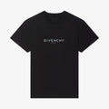 Givenchy Men's Summer Black Round Neck Short Sleeve Reverse Slim Fit T-shirt In Cotton #97669