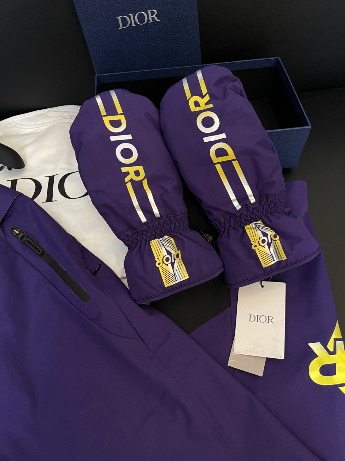 Dior Ski Jacket Pants Gloves 3 Piece Set Suit #96688
