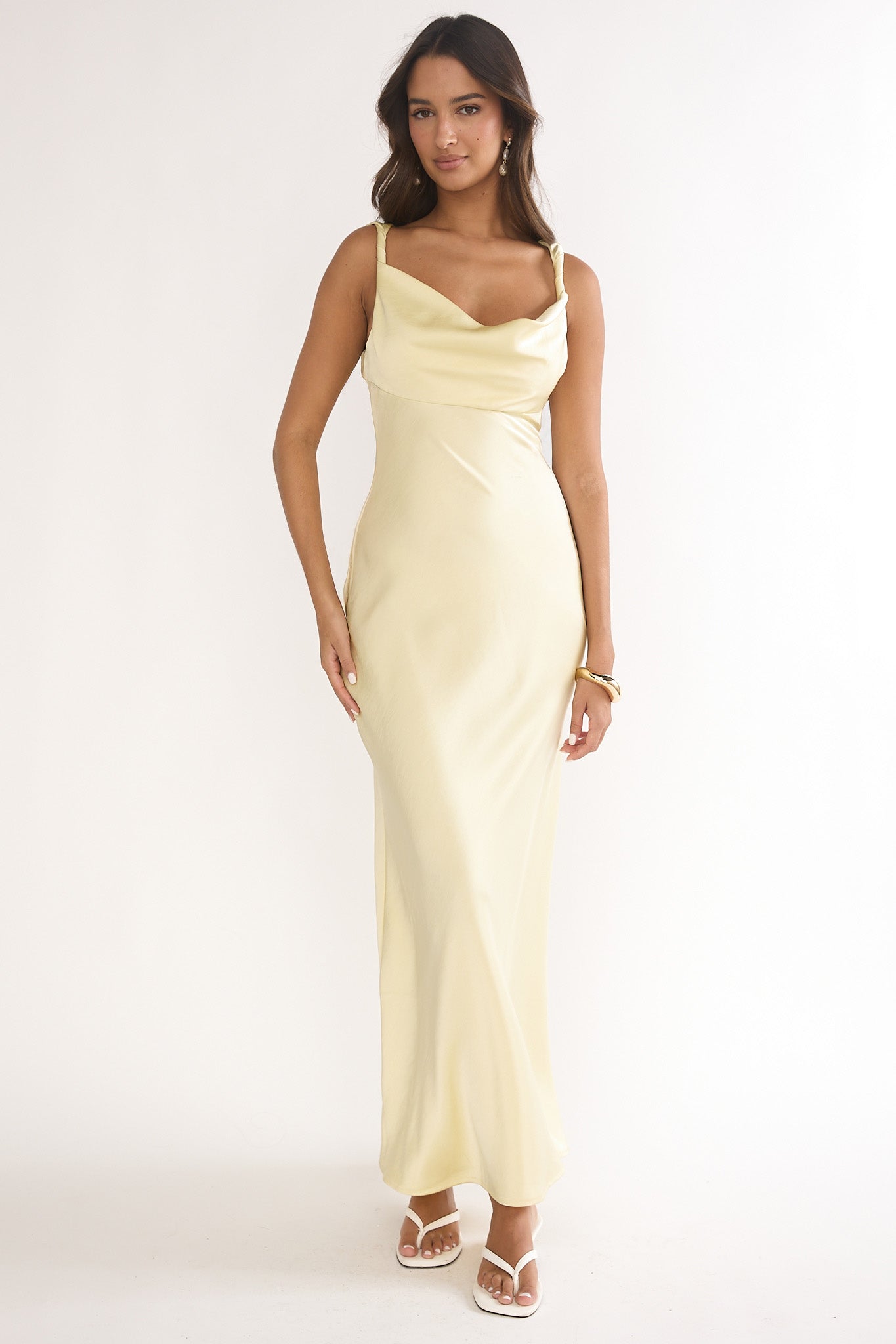 Limelight Luxe Triple Strap Back Maxi Dress Butter