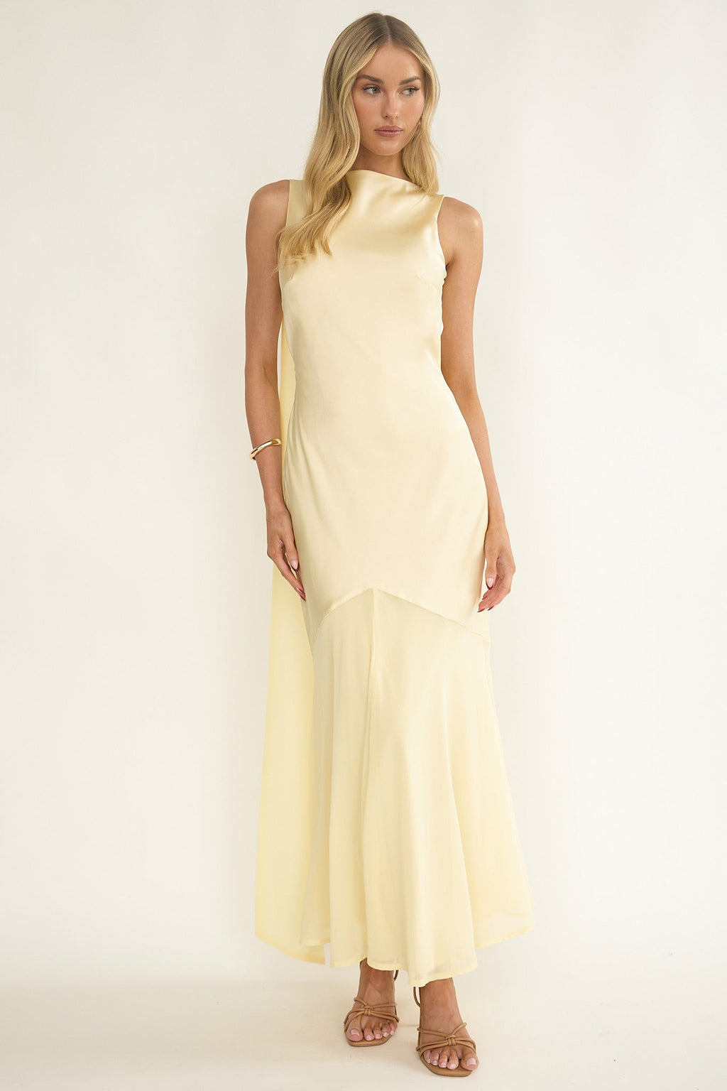 Veyla Shoulder Sash Maxi Dress Butter