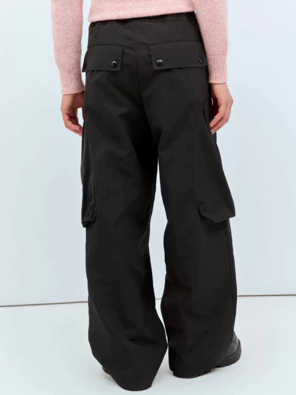 Dries Van Noten DVN Men's Spring And Summer Three-dimensional Cutting 3d Large Pockets Zipper Drawstring Nylon Work Pants Loose Straight Wide-leg Pants Casual Pants Ngvp #2469