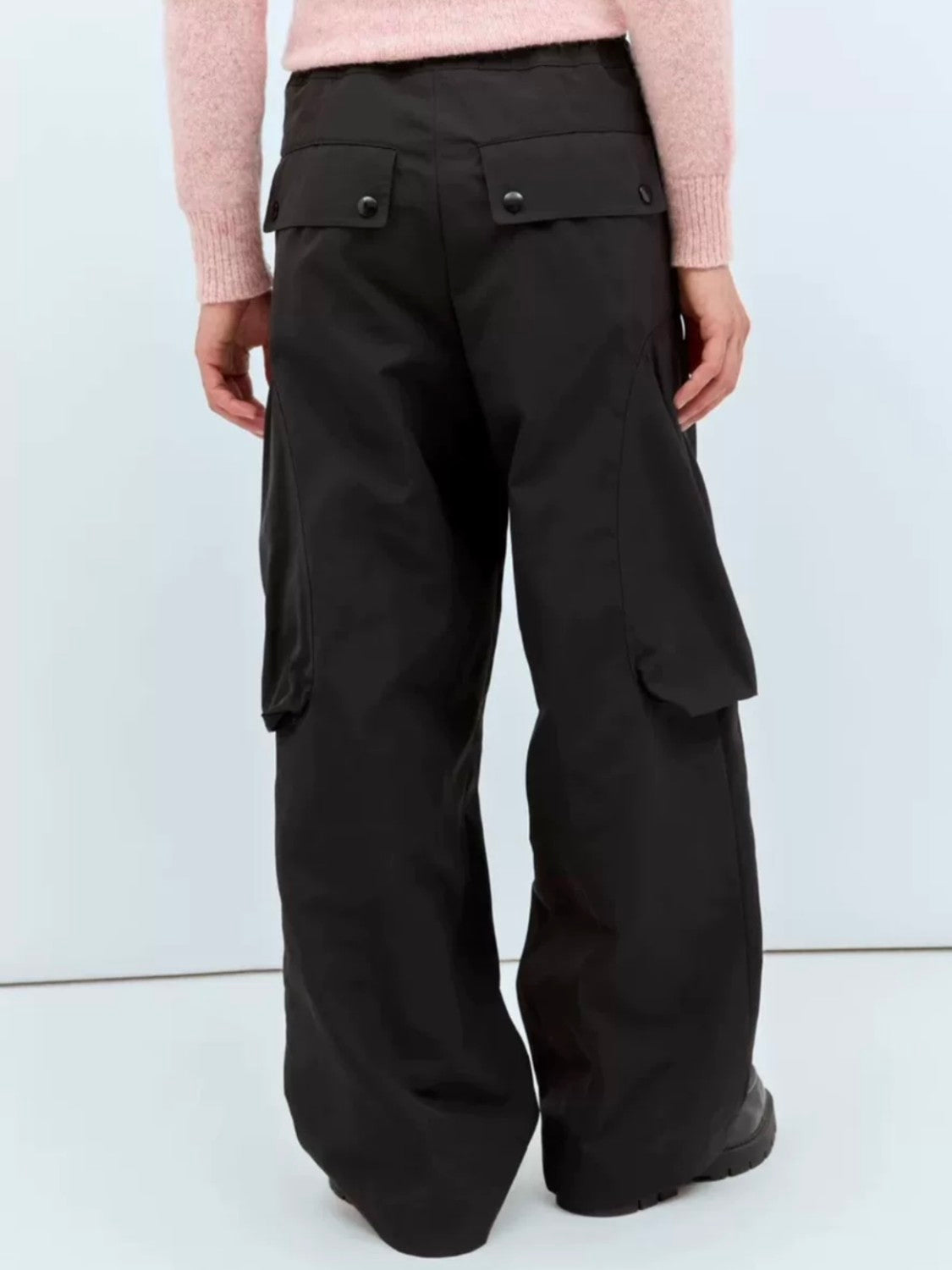 Dries Van Noten DVN Men's Spring And Summer Three-dimensional Cutting 3d Large Pockets Zipper Drawstring Nylon Work Pants Loose Straight Wide-leg Pants Casual Pants Ngvp #2469