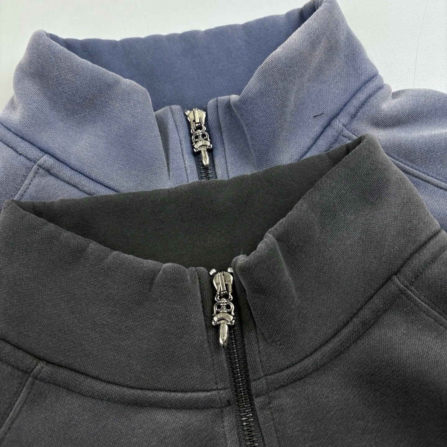 Chrome Hearts Half Zipper Sweatshirt Couple Style Pure Cotton #333458